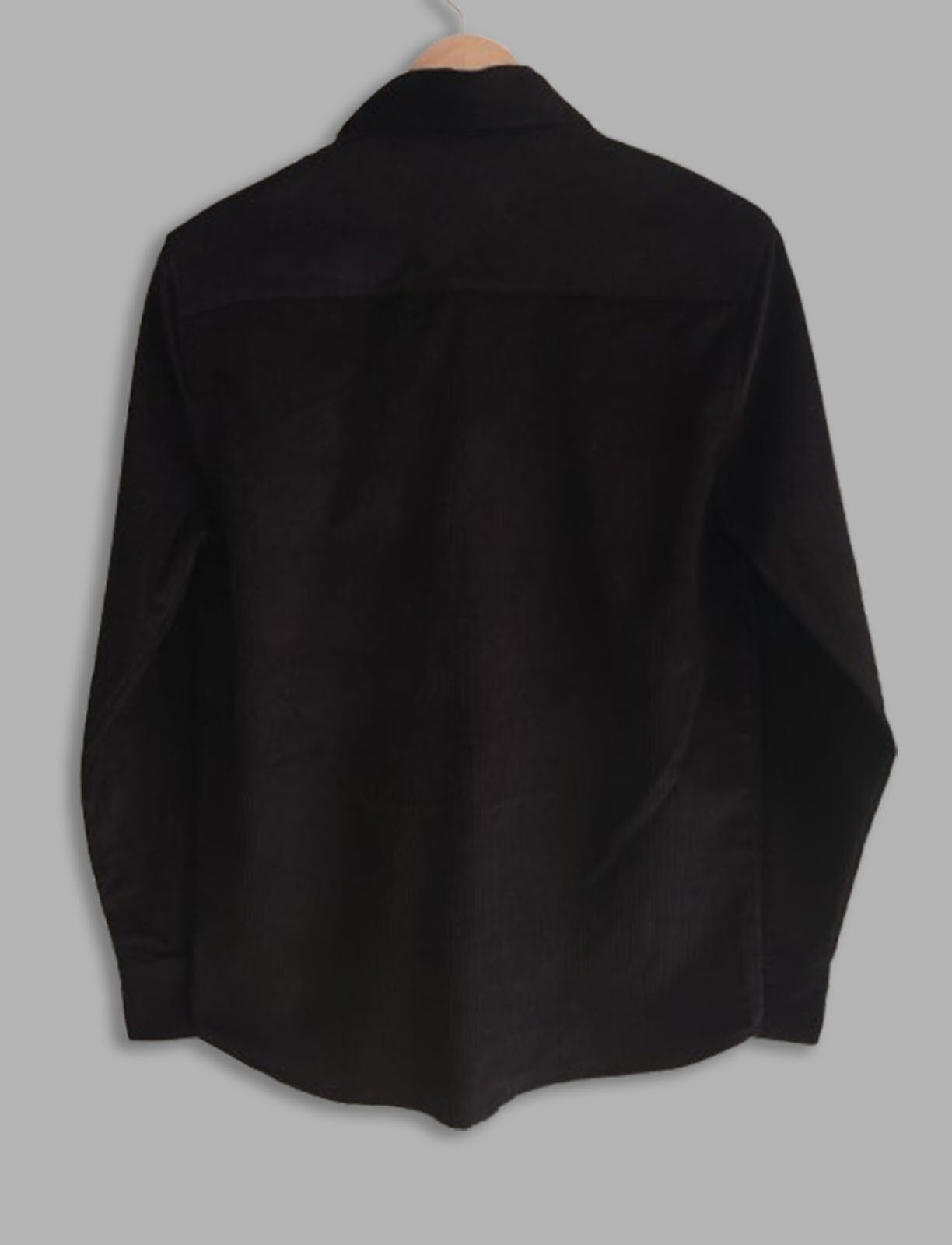 Black two Pocket Corduroy Shirts#1